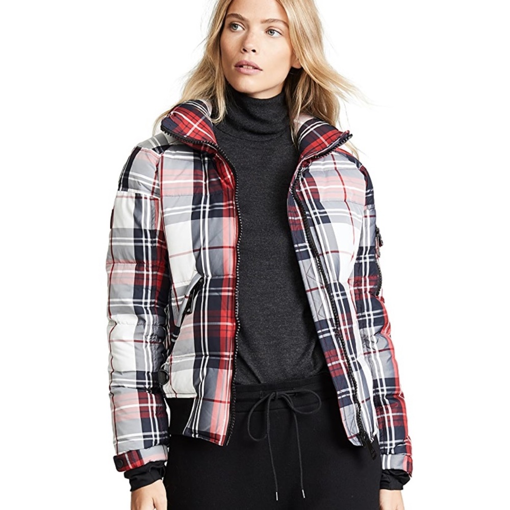 SAM. Freestyle Puffer jacket Sam Plaid New w tags